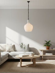 Suspension en verre Lawson – Design moderne en verre recyclé avec chaîne